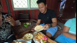 Eating Jordanian cuisine | Hotel with panoramic view of Petra 🇯🇴