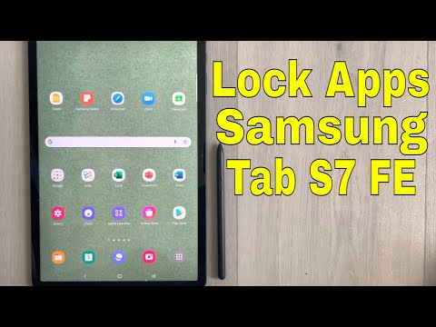 Samsung Tab S7 FE Pin App and Lock it to the Screen - Genius Trick