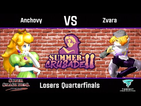 Anchovy (Peach) vs Zvara (Sheik) - Melee Losers Quarterfinals - Summer Crusade II