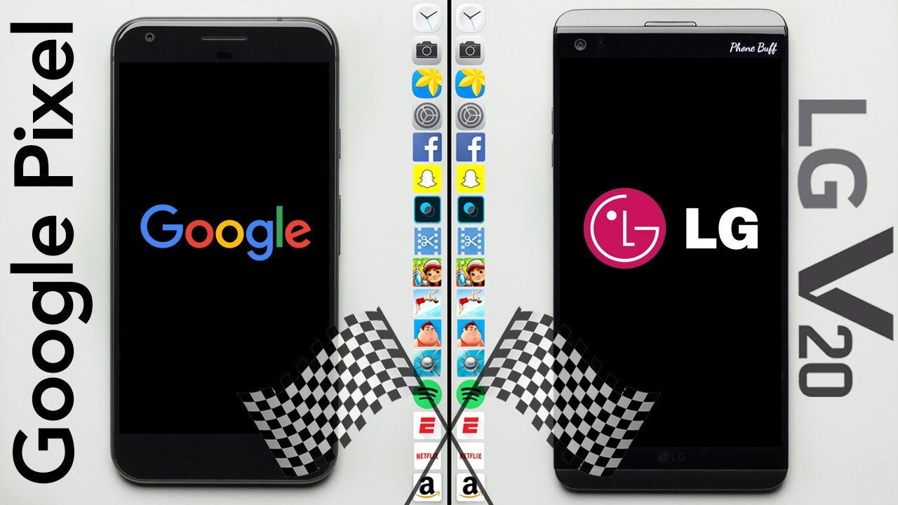 Google Pixel XL vs. LG V20 Speed Test
