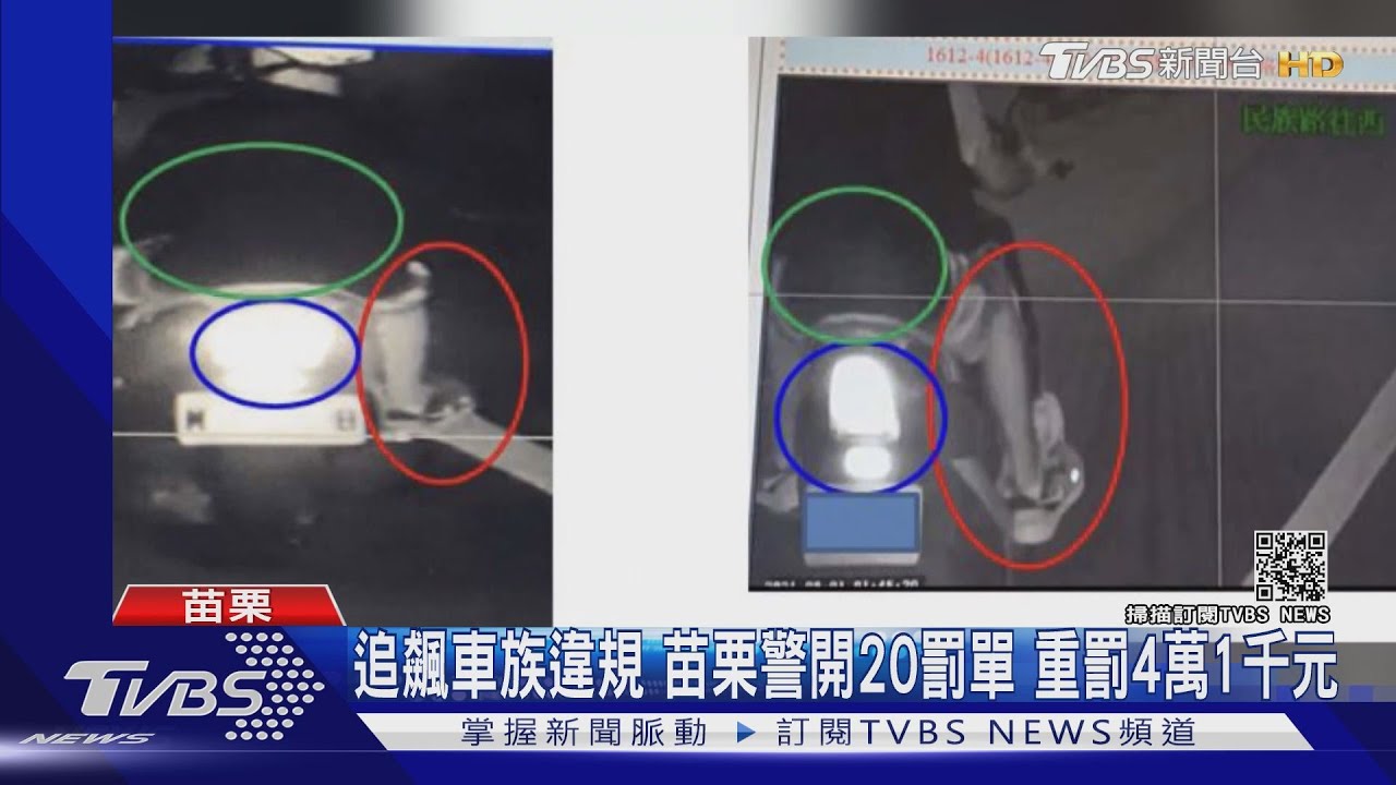 疫情降級飆車族車聚 苗栗警驅散開單告發
