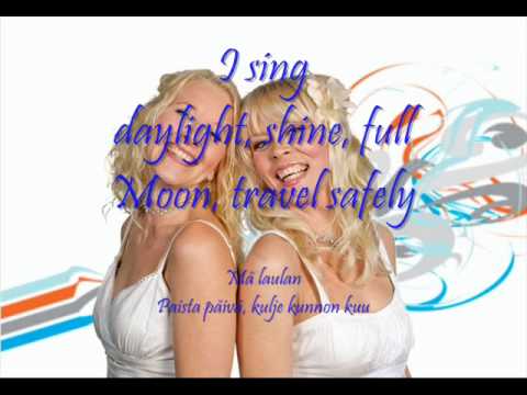 Kuunkuiskaajat - Työlki ellää (english and finnish lyrics) ESC 2010 Finland
