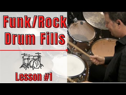 Funk Rock Drum Fills - Lesson #1 -  Funk Rock Drum Lessons