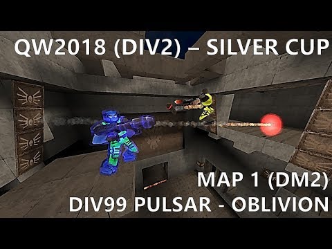 QW2018 4on4 (Div2): Oblivion vs D99 Pulsar - DM2 (Pulsar team audio) - QuakeWorld