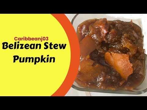 Belizean Stew Pumpkin