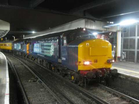 37611 And 37218 Work 5Z37 Thrashing From Clapham Junction