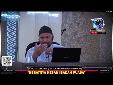 [ZonKesihatan]Hikmah Puasa : Menyihatkan Umat - Dr Zaki Ibrahim