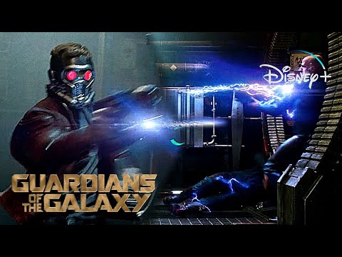 Guardians Of The Galaxy | Star-Lord Gets His Walkman Back Scene | Disney+ [2014]