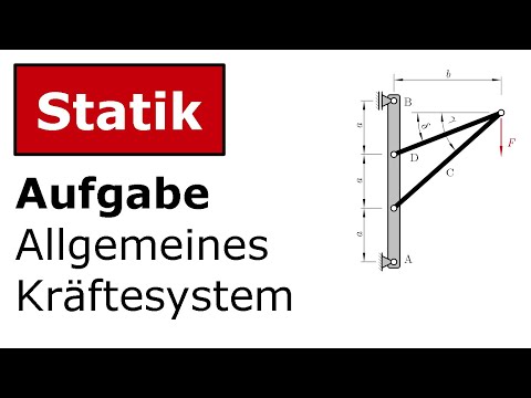 🔧 Engineering Mechanics - Statics - General Force System - Task Wall Crane