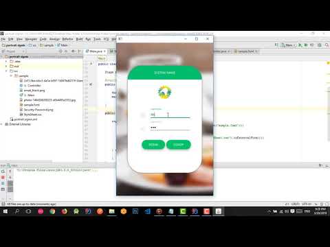 Javafx tutorial - Portrait login screen