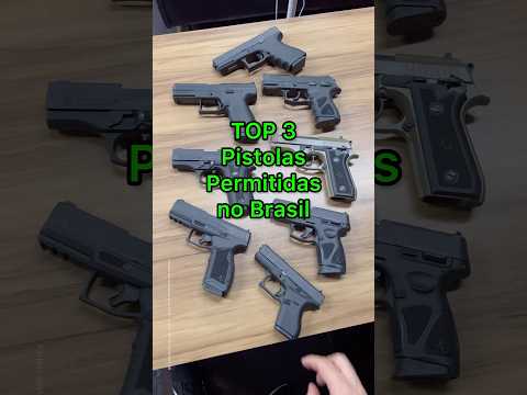 As 3 Melhores Pistolas Permitidas de 2024! GLOCK, CZ, TAURUS #shorts