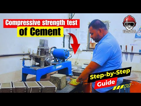 Compressive Strength Test of Cement Mortar Cube in Hindi | IS 4031 Part-6
