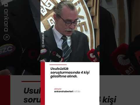 Etimesgut Belediyesi'nde Usulsüzlük Operasyonu: 4 Gözaltı! Suç Duyurusu Belediye'den