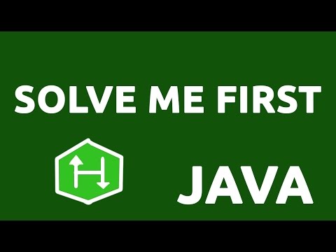 Solve Me First Hackerrank Solution In Java