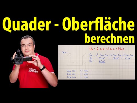 Cuboid - Calculate surface area |  Lehrerschmidt