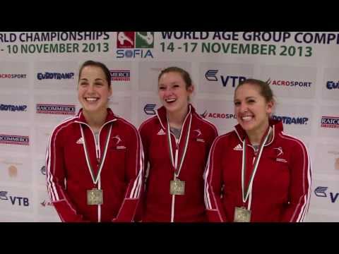 Canada wins women's team silver at 2013 world trampoline championships