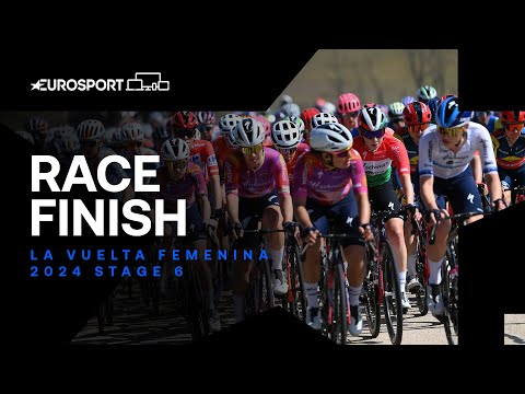 What a Win! 😮‍💨 | La Vuelta Femenina Stage 6 Race Finish | Eurosport Cycling