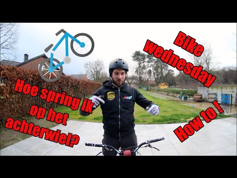 HOW TO , HOE SPRING IK OP HET ACHTERWIEL MET DE FIETS  !! / BIKE WEDNESDAY