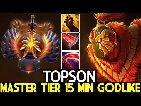 TOPSON [Ember Spirit] Master Tier 15 Min Godlike No Mercy 7.24 Dota 2