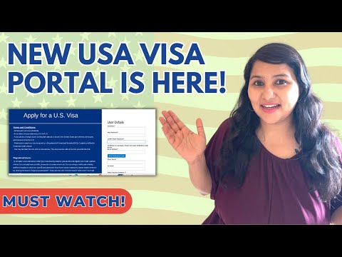 What is the new USA visa portal and how do I migrate my account?