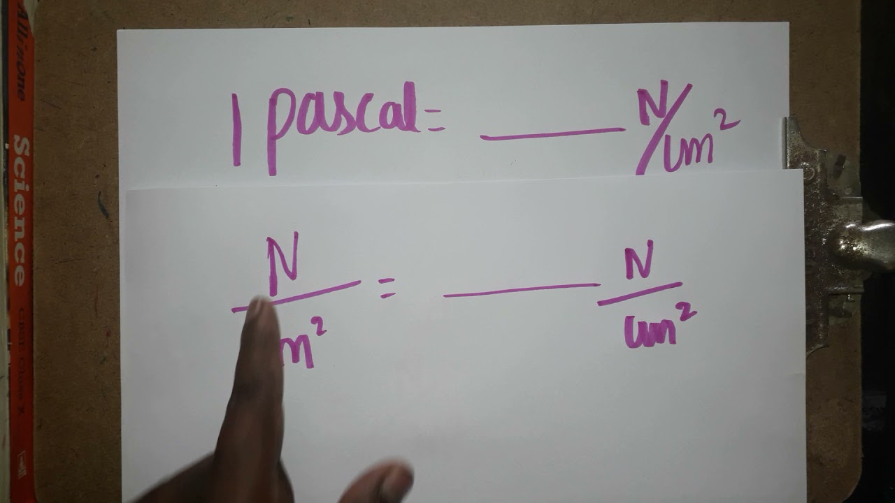 pascal to N/cm2