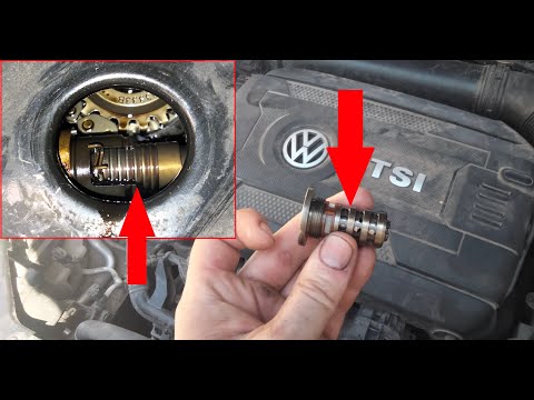 1.8 TSI Проверка натяжителя ГРМ. Проверка клапана фазорегулятора и его ремонт,на Skoda/VW/Audi/SEAT
