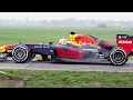 De Red Bull wagens in Maasland. Compilatie door Ronald van Oudheusden, beeld van Facebook.