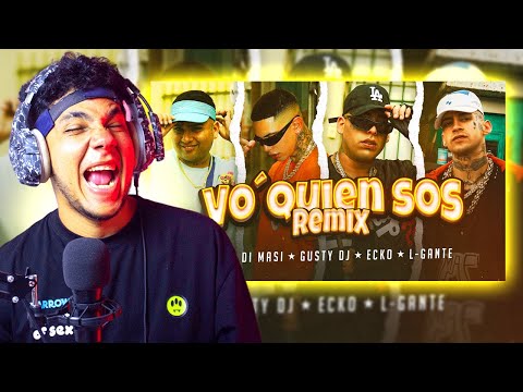 Kaleb Di Masi, Gusty dj, ECKO, L-Gante - Vo' Quien Sos (Remix)  REACCIÓN