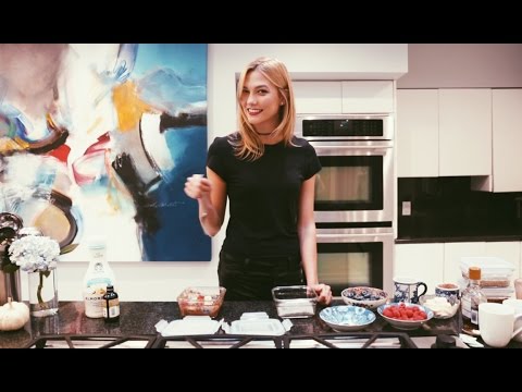 Chocolate & Vanilla Chia Seed Pudding | Karlie Kloss