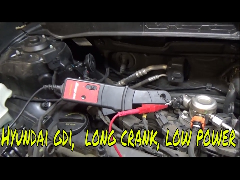Hyundai GDI,  Low Power, Long Crank Time
