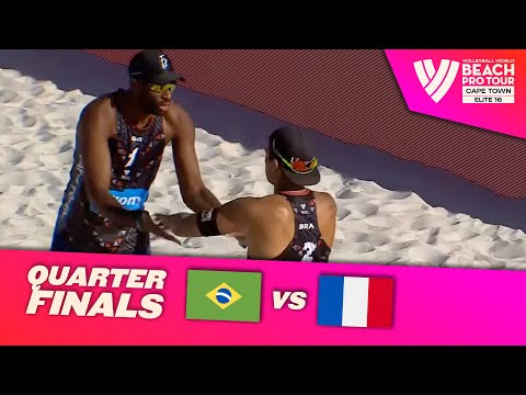 Evandro/Arthur vs. Bassereau/Aye, C. - Quarter Final Highlights | Cape Town 2025 #BeachProTour