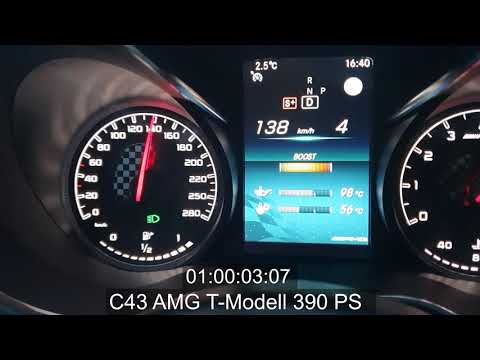 Mercedes Benz C43 AMG T-Modell 390 PS 100-200 km/h