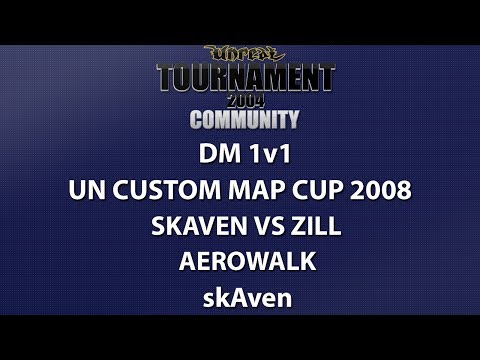 UT2004 DM 1v1 - UnrealNorth Custom Map Cup - skAven vs ziLL - Aerowalk - skAven