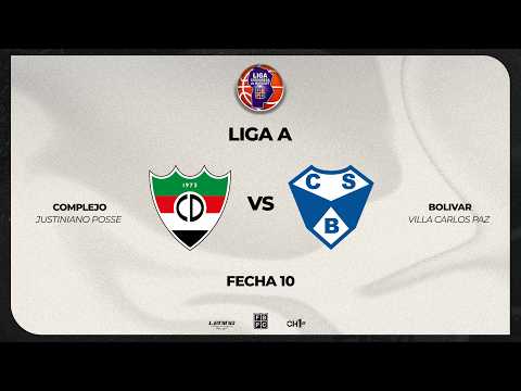 LIGA "A" - FECHA 10 - COMPLEJO DEPORTIVO  JUSTINIANO POSSE  VS BOLIVAR VILLA CARLOS PAZ