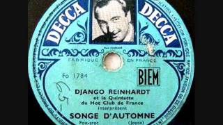 Hubert Rostaing & Django Reinhardt - Songe D'Automne - Brussels 21 May 1947