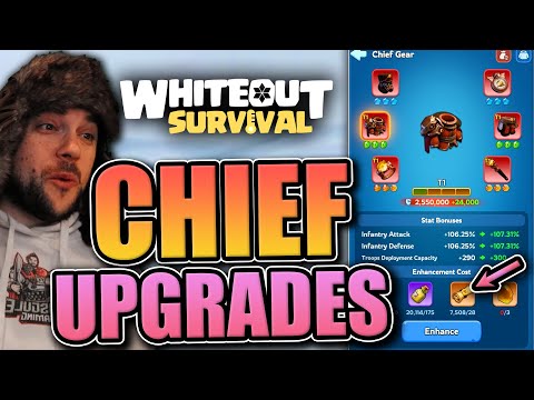 Huge chief gear upgrades!  [almost ran out of Lunar Amber] Whiteout Survival