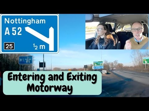 How to Enter and Exit a Motorway from slip roads with student