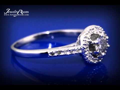 LIVE JEWELRY AUCTIONS - CLASSY 1/5 CARAT WHITE DIAMOND RING
