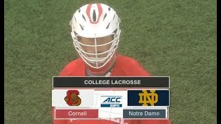 Cornell vs Notre Dame Lacrosse 2019 (April 14) College Lacrosse