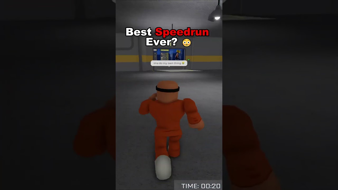 Best Speedrun Escape in Barry’s Prison Run 🏃😳 #roblox #shorts