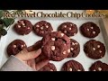 Soft Red Velvet Chocolate Chip Cookies Bake With Me