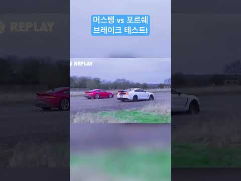 머스탱 vs 포르쉐 브레이크 테스트!