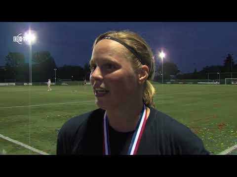 Blauw-geel 55' vrouwen1 in bekerfinale (EDE TV Nieuws 04-06-2018)
