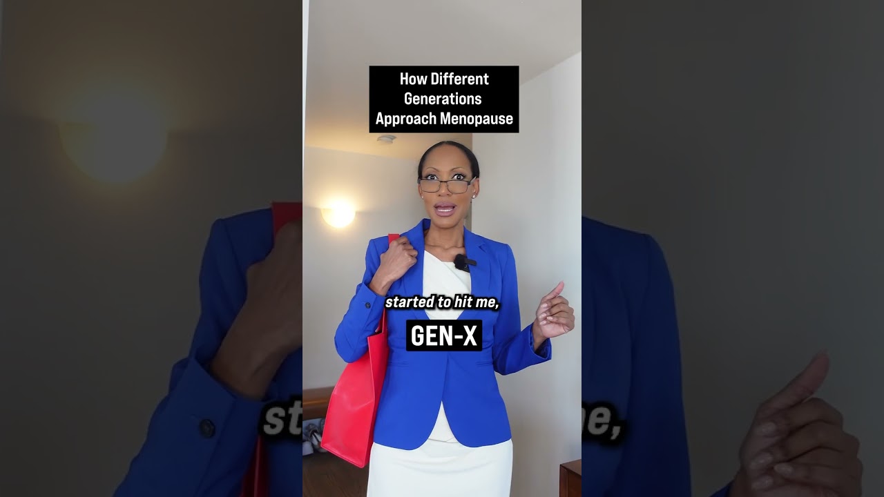How generations approach menopause #generations #menopause #boomers  #genx #genz #millenials