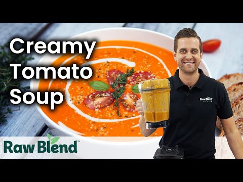 How to make Creamy Tomato Soup in a Vitamix Blender | Recipe Video