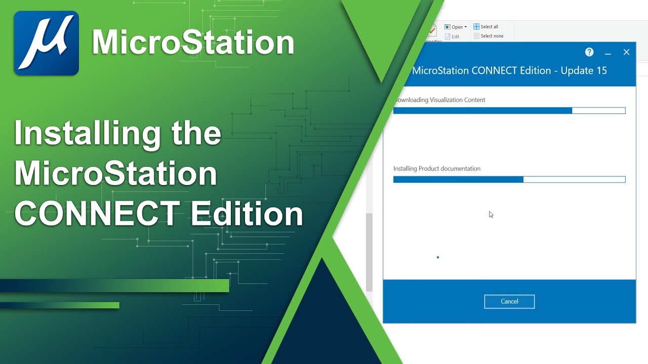 Installing the MicroStation CONNECT Edition
