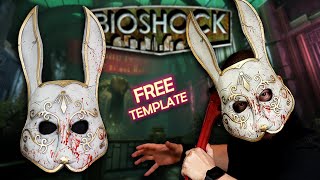 How To Make A Bioshock Splicer Mask - Masquerade Rabbit Cosplay - Free EVA Foam Templates