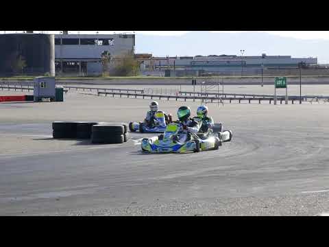 ROK 125cc Tag kart test session