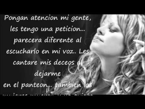 Jenni Rivera - Cuando Muere una Dama (con letra) -