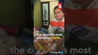 most expensive Rakhi in the world.Made Of Gold And Diamonds😲